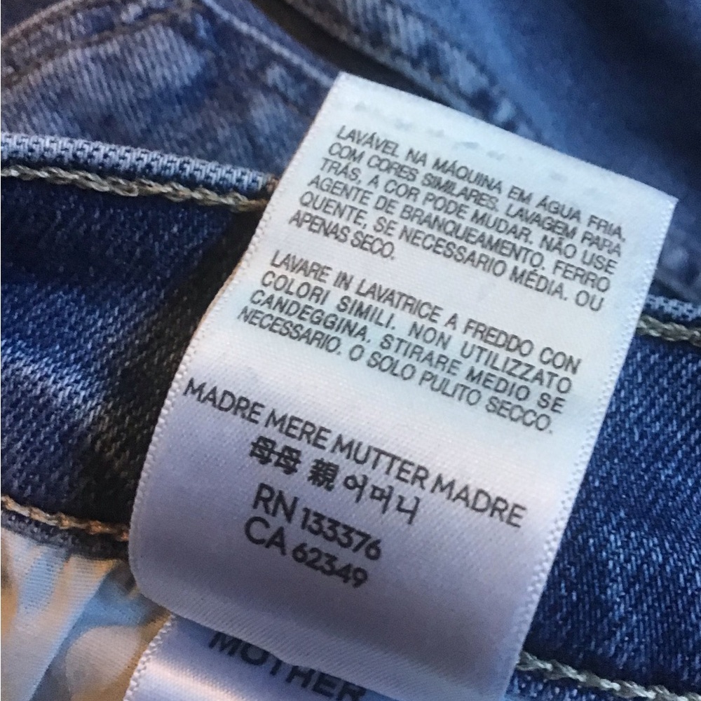 MOTHER, Women's ‘The Kick It’ Jeans, Size 32, Blue, Fan Favorite, USA Made, NWT - Picture 10 of 16